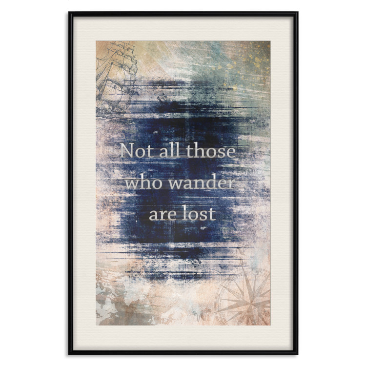 Poster Not All Those Who Wander Are Lost - motivational English quote 114573 additionalImage 18