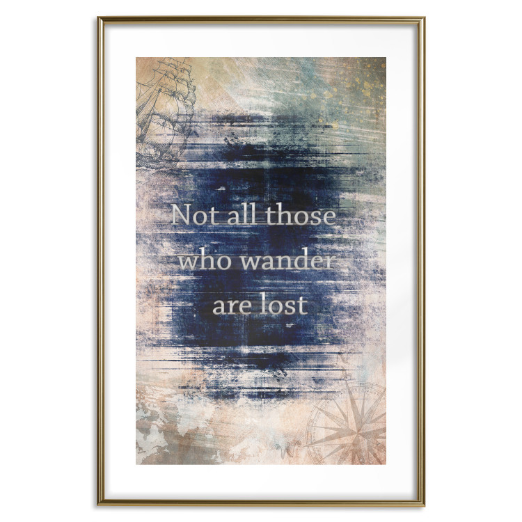 Poster Not All Those Who Wander Are Lost - motivational English quote 114573 additionalImage 16