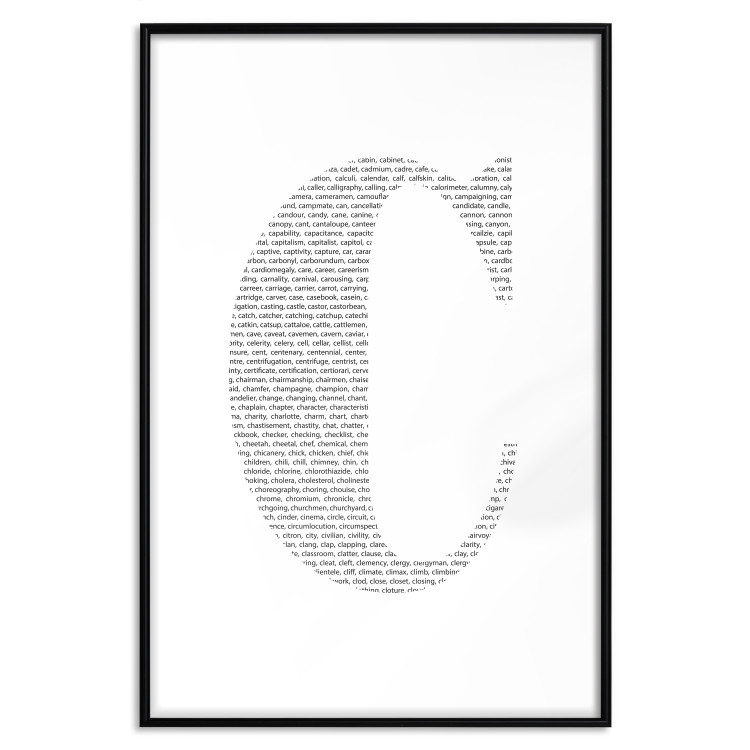 Poster Letter C - third alphabet letter formed with English texts 114873 additionalImage 17