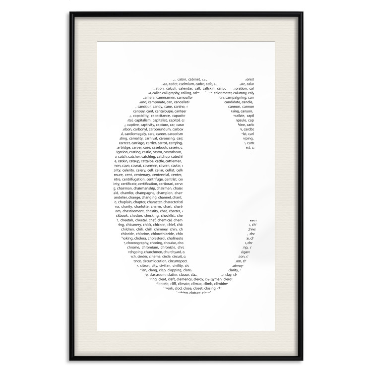Poster Letter C - third alphabet letter formed with English texts 114873 additionalImage 18