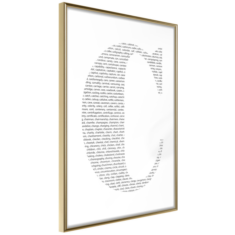 Poster Letter C - third alphabet letter formed with English texts 114873 additionalImage 14