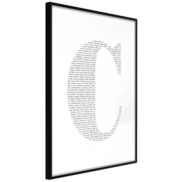 Poster Letter C - third alphabet letter formed with English texts 114873 additionalImage 13