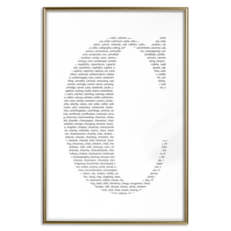 Poster Letter C - third alphabet letter formed with English texts 114873 additionalImage 20