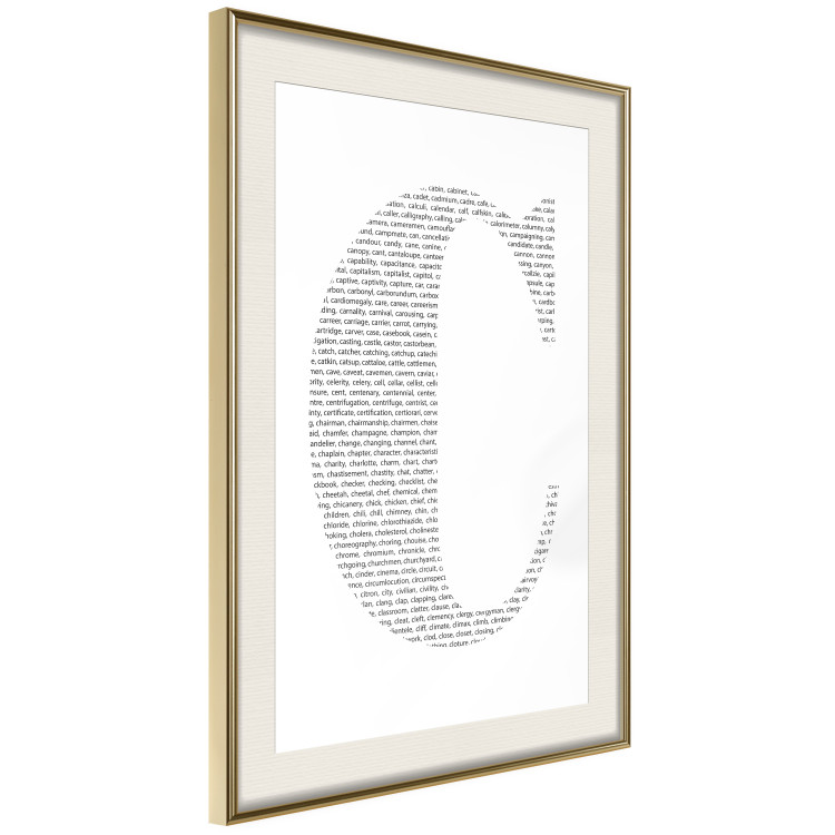 Poster Letter C - third alphabet letter formed with English texts 114873 additionalImage 2