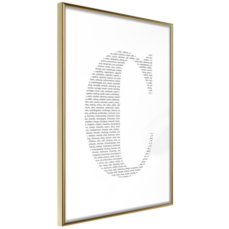 Poster Letter C - third alphabet letter formed with English texts 114873 additionalImage 8