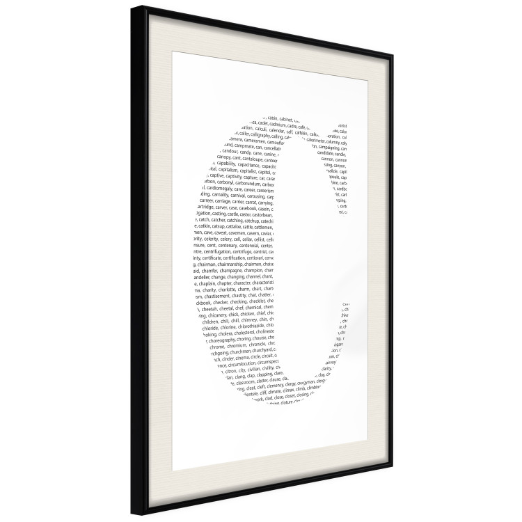 Poster Letter C - third alphabet letter formed with English texts 114873 additionalImage 3