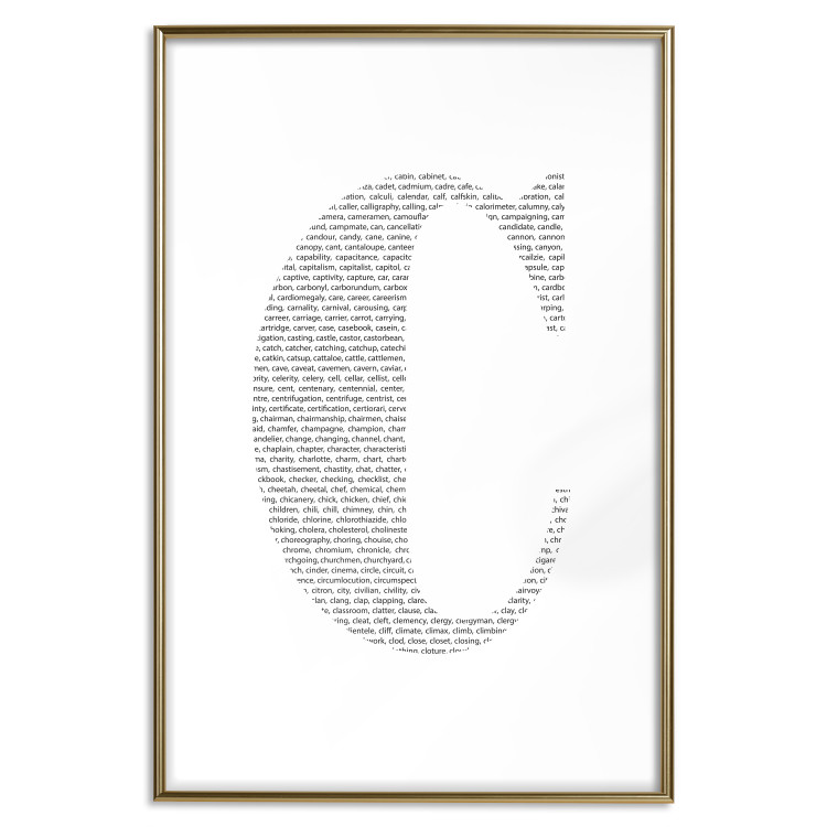 Poster Letter C - third alphabet letter formed with English texts 114873 additionalImage 16