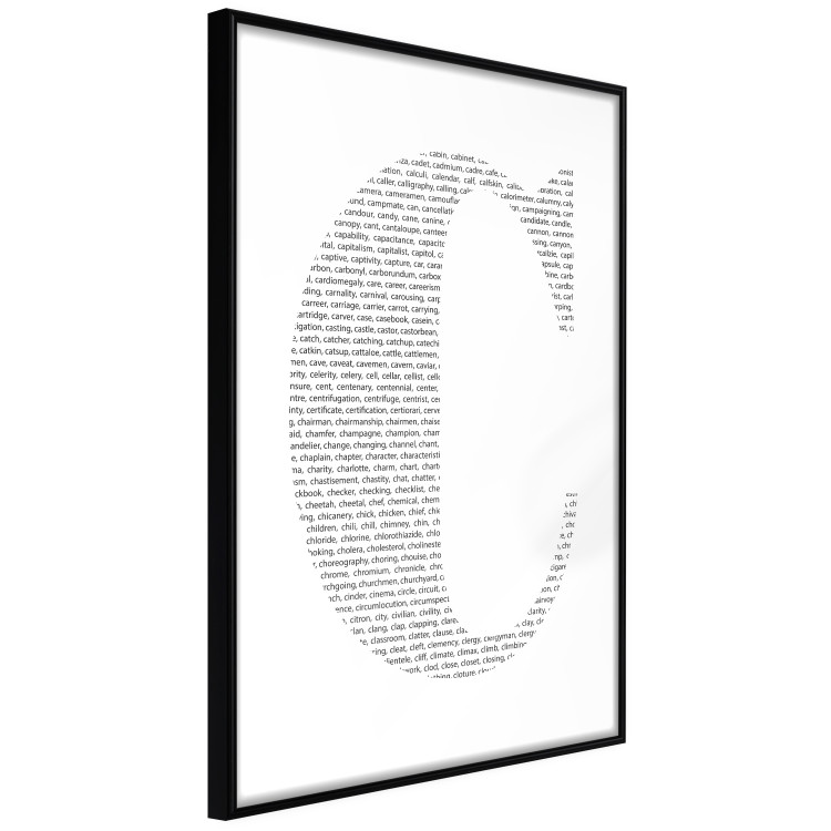Poster Letter C - third alphabet letter formed with English texts 114873 additionalImage 12