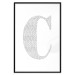 Poster Letter C - third alphabet letter formed with English texts 114873 additionalThumb 17