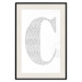 Poster Letter C - third alphabet letter formed with English texts 114873 additionalThumb 18