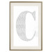 Poster Letter C - third alphabet letter formed with English texts 114873 additionalThumb 19