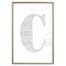 Poster Letter C - third alphabet letter formed with English texts 114873 additionalThumb 16