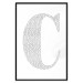 Poster Letter C - third alphabet letter formed with English texts 114873 additionalThumb 24