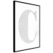 Poster Letter C - third alphabet letter formed with English texts 114873 additionalThumb 12