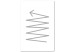 Canvas Print Zigzag arrow - simple, gray pattern on a minimalist, white background 117473