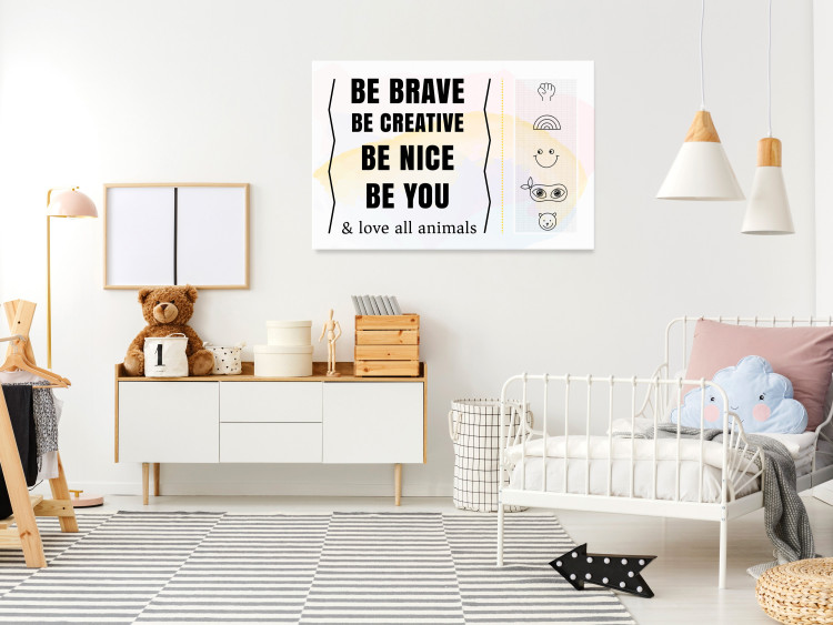 Canvas Print Vegan motto - motivational inscriptions in English 122773 additionalImage 3