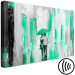 Canvas Print Lovers under an umbrella - graphic with a couple walking in the rain 123073 additionalThumb 6