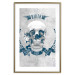 Poster Life Is Brutal - stylish skull with English captions on gray background 123573 additionalThumb 16