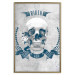 Poster Life Is Brutal - stylish skull with English captions on gray background 123573 additionalThumb 16