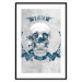 Poster Life Is Brutal - stylish skull with English captions on gray background 123573 additionalThumb 17