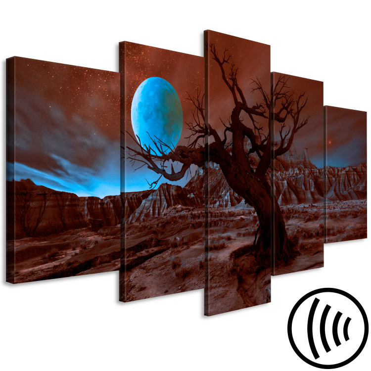 Canvas Print The blue full moon - a fantastic landscape in the night glow 123673 additionalImage 6