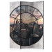 Room Separator NYC Time Zone (3-piece) - city architecture view from the window 124273