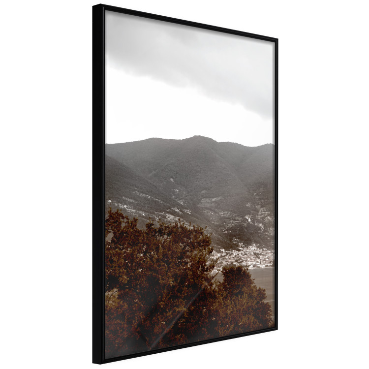 Wall Poster Valley - cityscape by the sea against mountains and cloudy sky 124473 additionalImage 5