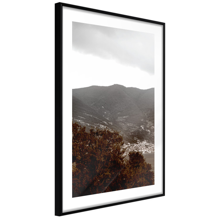 Wall Poster Valley - cityscape by the sea against mountains and cloudy sky 124473 additionalImage 3