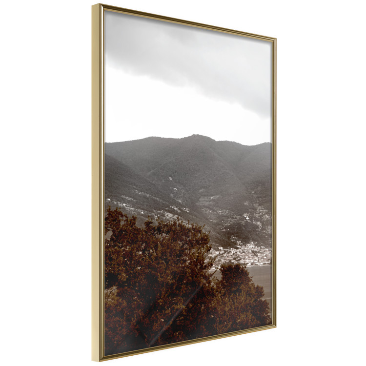 Wall Poster Valley - cityscape by the sea against mountains and cloudy sky 124473 additionalImage 4
