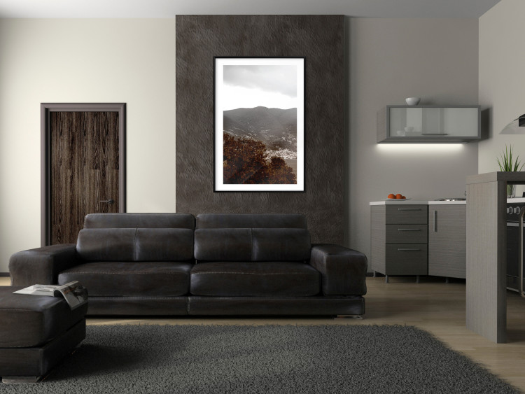 Wall Poster Valley - cityscape by the sea against mountains and cloudy sky 124473 additionalImage 23