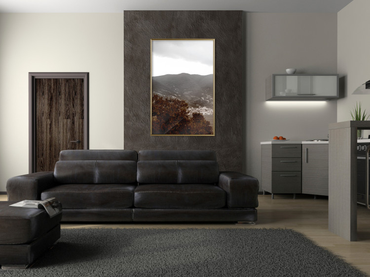 Wall Poster Valley - cityscape by the sea against mountains and cloudy sky 124473 additionalImage 19