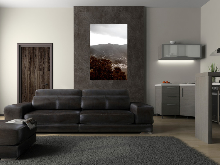 Wall Poster Valley - cityscape by the sea against mountains and cloudy sky 124473 additionalImage 17