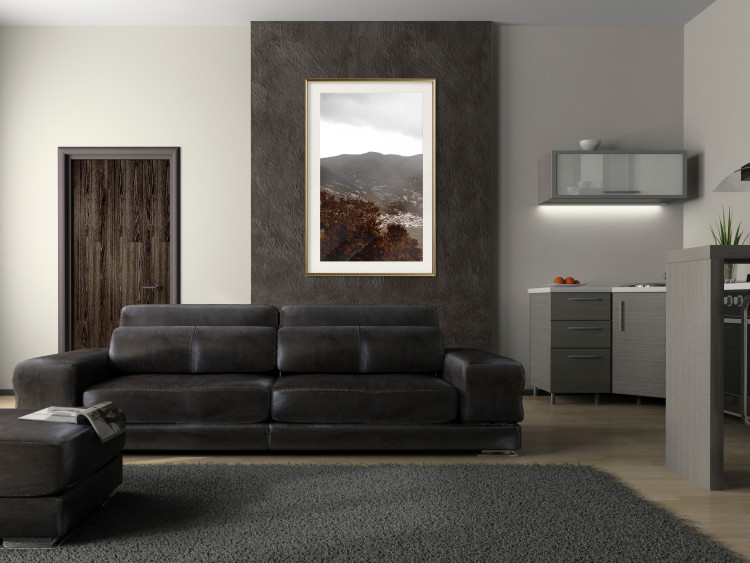 Wall Poster Valley - cityscape by the sea against mountains and cloudy sky 124473 additionalImage 26