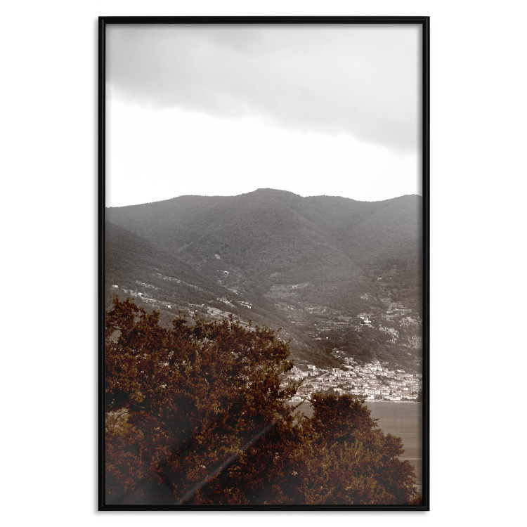 Wall Poster Valley - cityscape by the sea against mountains and cloudy sky 124473 additionalImage 14
