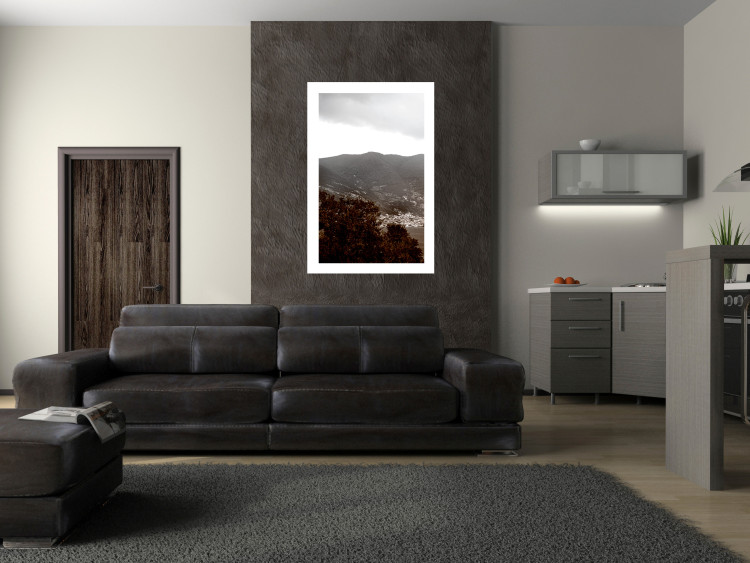 Wall Poster Valley - cityscape by the sea against mountains and cloudy sky 124473 additionalImage 12