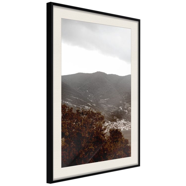 Wall Poster Valley - cityscape by the sea against mountains and cloudy sky 124473 additionalImage 5