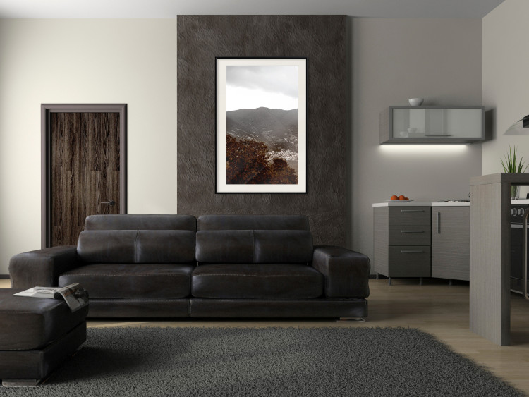 Wall Poster Valley - cityscape by the sea against mountains and cloudy sky 124473 additionalImage 27