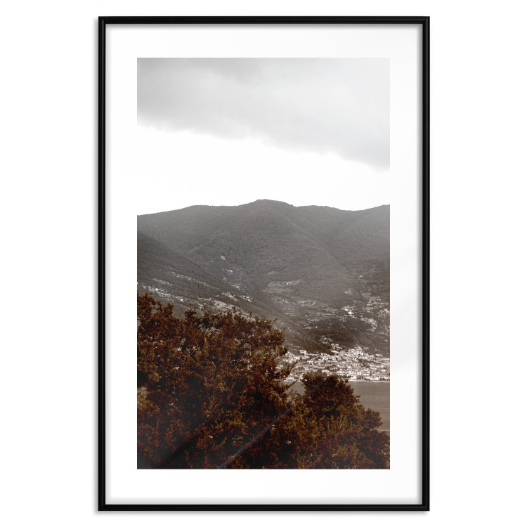 Wall Poster Valley - cityscape by the sea against mountains and cloudy sky 124473 additionalImage 9