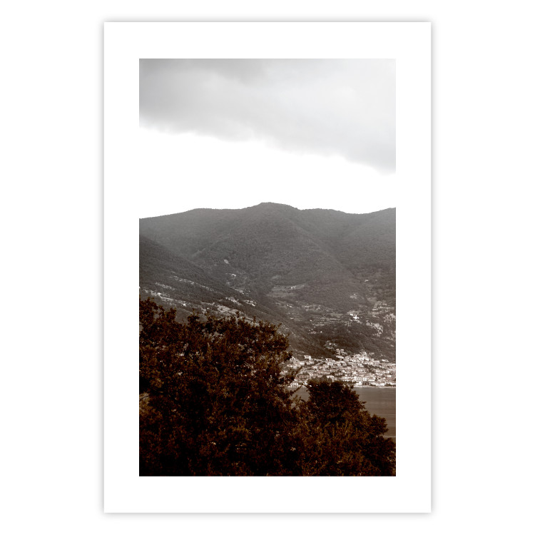 Wall Poster Valley - cityscape by the sea against mountains and cloudy sky 124473 additionalImage 15