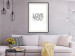 Wall Poster Love You Forever - English text "love" on a contrasting white background 125273 additionalThumb 22