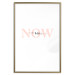 Wall Poster Now - English text in large and small on contrasting white background 127873 additionalThumb 13