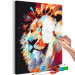 Paint by Number Kit Portrait of a Colourful Lion 127973 additionalThumb 3