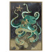 Wall Poster Marble Octopus - abstract green octopus on background of sea 128073 additionalThumb 17