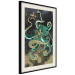 Wall Poster Marble Octopus - abstract green octopus on background of sea 128073 additionalThumb 2