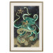 Wall Poster Marble Octopus - abstract green octopus on background of sea 128073 additionalThumb 20