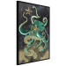 Wall Poster Marble Octopus - abstract green octopus on background of sea 128073 additionalThumb 11