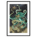 Wall Poster Marble Octopus - abstract green octopus on background of sea 128073 additionalThumb 15