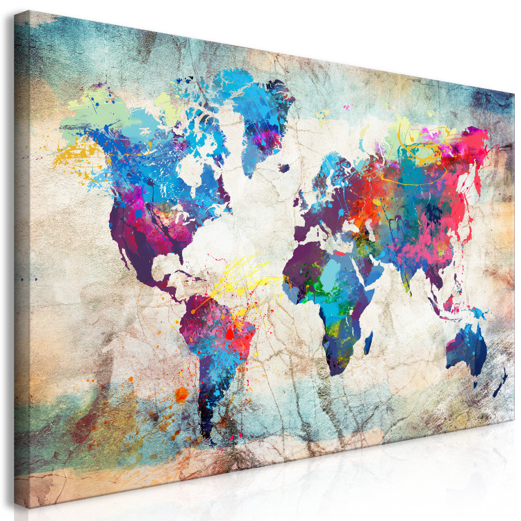 Large canvas print World Maps: Modern Style II [Large Format] 128673 additionalImage 2