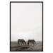 Wall Poster Morning Respite - landscape of horses in a field against bright sky 130273 additionalThumb 16