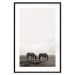 Wall Poster Morning Respite - landscape of horses in a field against bright sky 130273 additionalThumb 15